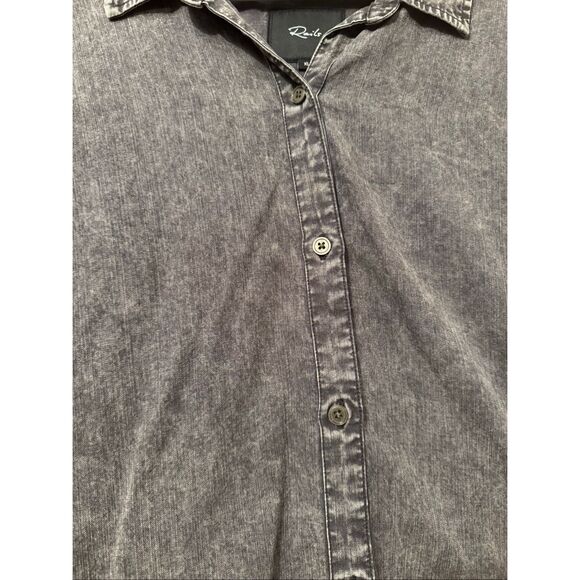 Rails Angelica Acid Wash Chambray Shirt - Picture 3 of 13